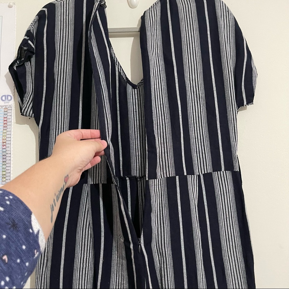 Rails Striped Short Sleeve Jumpsuit Size Medium - image 3